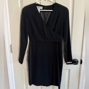 Jones New York Black Long Sleeve Dress